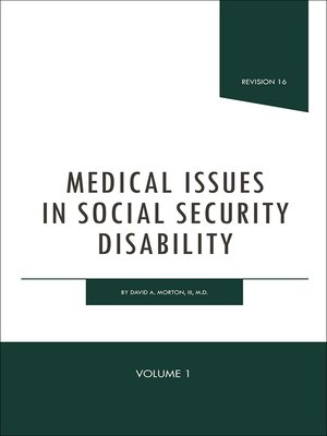 cover image of Medical Issues in Social Security Disability